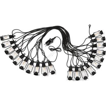 LAMKUR Екстериорен декоративни лампички ГИРЛЯНДА 20xLED 20m IP44 топло бяло (LA54186)