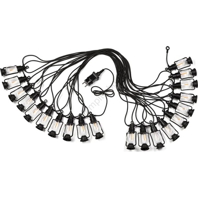 LAMKUR Екстериорен декоративни лампички ГИРЛЯНДА 20xLED 20m IP44 топло бяло (LA54186)