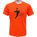 Funkční basketbalové tričko Překážka, Neonově oranžová