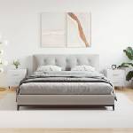 vidaXL Нощни шкафчета, 2 бр, бели, 40x35x47, 5 см, инженерно дърво (827261)