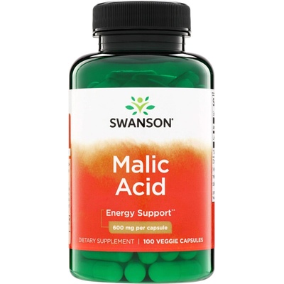 Swanson Kyselina Malicová Malic Acid 600 mg 100 kapsúl
