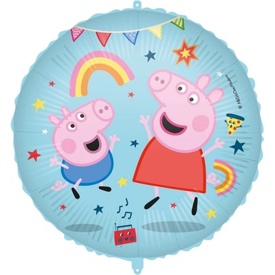 Procos Fóliový balón Peppa Pig kruh modrý 46 cm