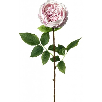 Dekorace umělá růžová růže Rose Lora - 71 cm - Ostatní