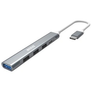 MARVO USB (3.0) хъб 5-портов, UH008, метален, Marvo (UH008)