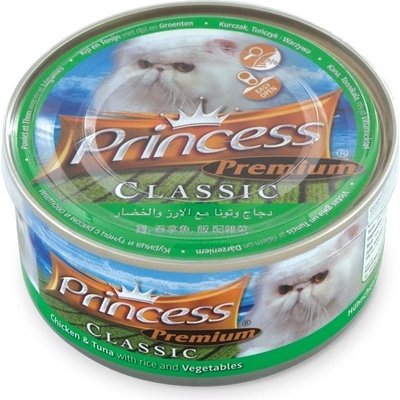 Princess Premium Kurča, Tuniak, Zelenina, Ryža 170 g