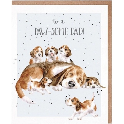 Přání pro tatínka "Feeling Dog-Eared" - Pejsci