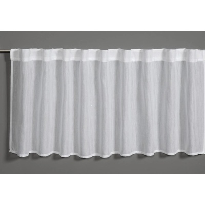 Gardinia Bílá záclona 45x140 cm Jacquard-Voile - Gardinia