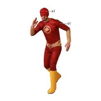 BigBuy Carnival Маскировъчен костюм за възрастни Герой от комикс Червен (2 Части) Размер m/l