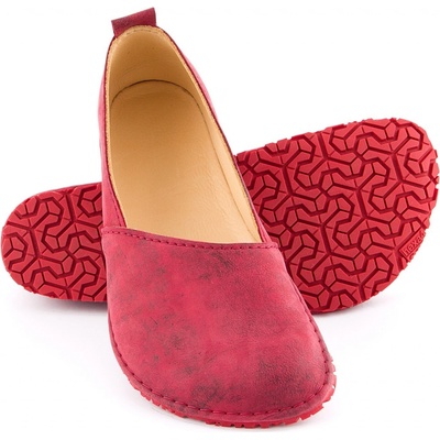 BotyLuks Barefoot mokasíny Excellent vínovo černé