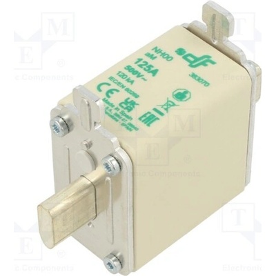 DF ELECTRIC 383070 Pojistka: tavná; NH00; keramická; 125A; 500VAC; aM
