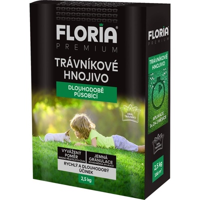 AGRO Floria Premium Dlouhodobě působící trávníkové hnojivo 2,5 kg