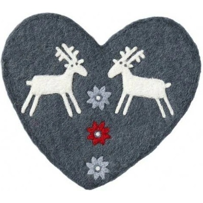 Klippan Plstěná podložka Reindeer 20x20cm