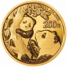 China Mint Zlatá mince Panda 1 2021 5 g