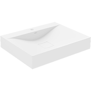 Mexen Poli плотова мивка от конгломерат 1/O 60 x 48 см, бяла - 23026001 (23026001)