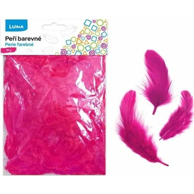 Peří barevné 10g purpurové LUMA