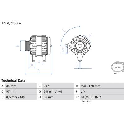Alternátor BOSCH 0 986 083 960