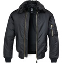 Urban Classics MA2 jacket Fur Collar Black