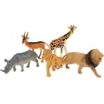 Teddies Сафари животни пластмаса 11-15см 5бр (00542437)