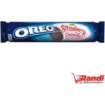 OREO Бисквити Oreo Ягодов крем 154 гр