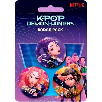 Pyramid International Sada placek KPop Demon Hunters (3 ks) – Zboží Dáma