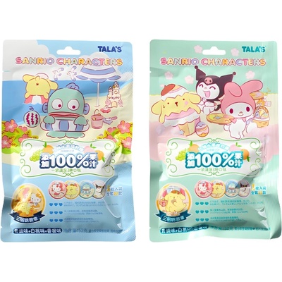 Tala's Sanrio Assorted Fruit Juice Gummies Hanging Display 52 g