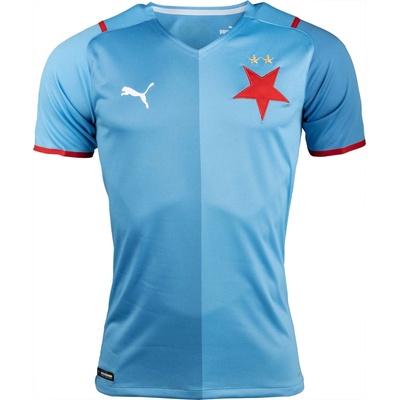 Puma SKS AWAY shirt Replica Team světle modrá červená bílá pánský dres
