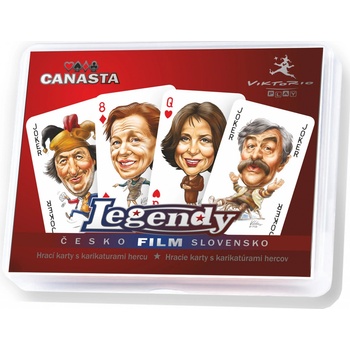 VIKTORIO Žolíkové karty ČESKO-SLOVENSKÉ filmové legendy 3 ks