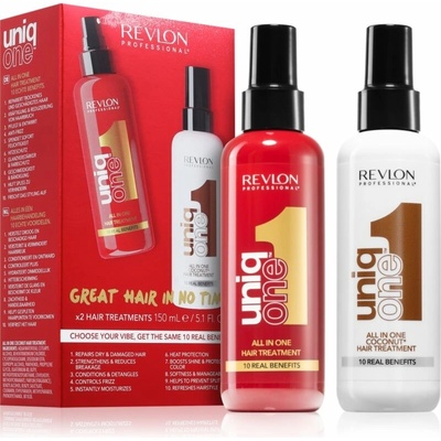 Revlon Professional UniqOne All In One Classsic regeneračná kúra 150 ml + Revlon Professional UniqOne All In One Coconut 150 ml kozmetická súprava