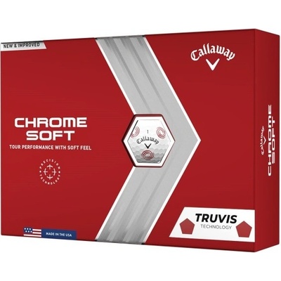 CALLAWAY Chrome Soft Truvis Odyssey bílé 12 ks