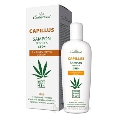 CANNADERM CAPILLUS Šampón na vlasy proti seborei CBD+ 150 ml