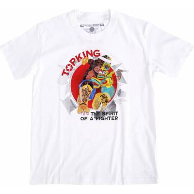 Pánské Muay Thai triko TOP KING TKTSH-030 bílé