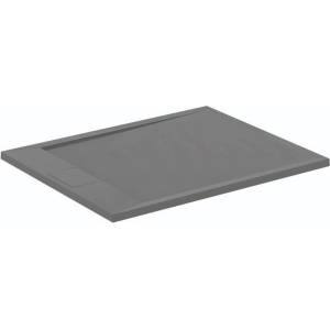 Ideal Standard i. life Ultra Flat S правоъгълно душ корито, асфалтово сиво, 100x80 см (T5223FS)