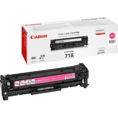 Canon Оригинална тонер касета Canon CRG 718, 2900 страници/5%, Magenta (3020100637)
