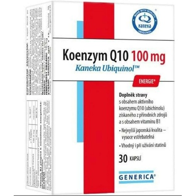 Generica Koenzym Q10 100 mg Kaneka Ubiquinol 30 kapslí