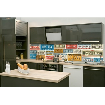 DIMEX ART s. r. o Фототапет за кухня - ретро регистрационен номер 260 x 60 см