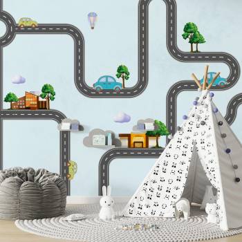 Image 1 of Art Gift Decor Детски фототапет - Весели улици