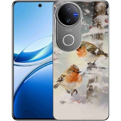 mmCase Gelový na Vivo V50 5G ptáčci v zimě