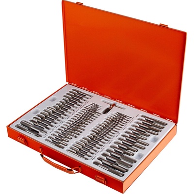 BJC M55876 Metrické závitníky sada 110ks, M2-M18 - plechový kufrík