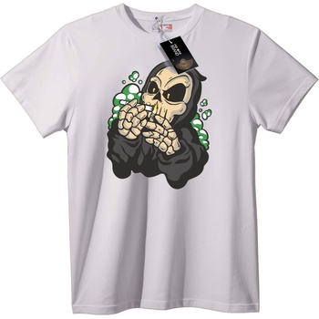 NOONEBRAND Тениска с Жътваря, който пуши - XL, Black