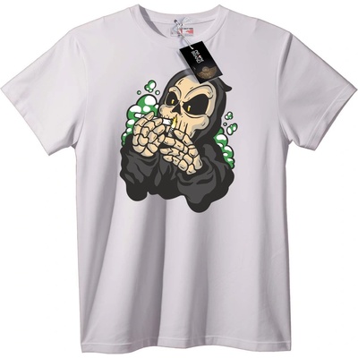 NOONEBRAND Тениска с Жътваря, който пуши - XL, Black
