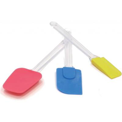 Stěrky na těsto Silikomart barevné 3 ks