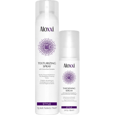 Aloxxi Profesionální vlasová kosmetika Los Angeles Texturizační sprej 218 ml a objemové sérum 100 ml