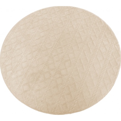 Takoy Koberec kulatý o průměru 120 cm vzor cop ecru-HT-00387 | Ø 120 cm