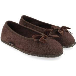 Haflinger Дамски пантофи Haflinger Women's Fiocco Slippers - Dark Brown - размер 38 (EU) (126-0131-0713)