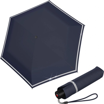 Knirps rookie navy reflective deštník lehký skládací tm.modrý