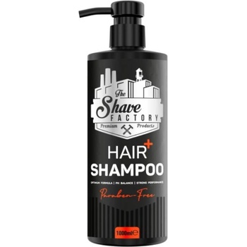The Shave Factory Hair+ Shampoo Paraben Free šampón na vlasy bez parabénov 1000 ml