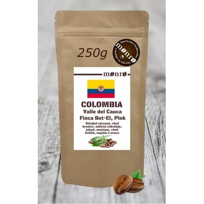 Monro Káva Colombia Excelso Valle del Cauca Finca Bet el káva 100% Arabika zrnková 250 g