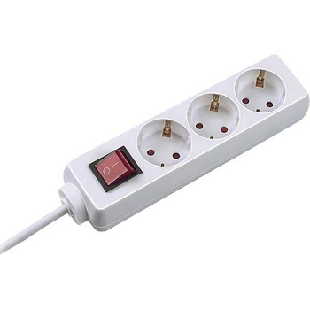 Power strip BACHMANN 3x, w/3m cable, Black (Bachmann 307.1807)