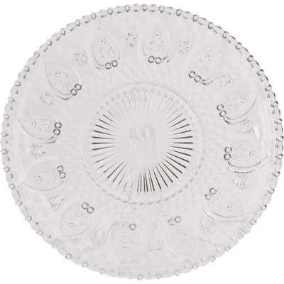 Clayre & Eef Skleněný dezertní talíř Honoré 25 cm
