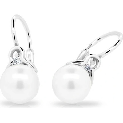 Cutie Jewellery dětské s perličkou C2416-10 bílá